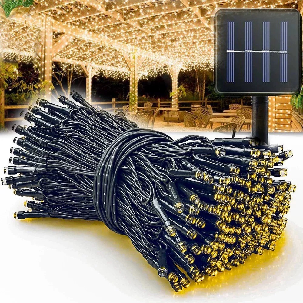Outdoor Solar Power Xmas Lights - تعمل بالطاقة الشمسية الجنية سلسلة أضواء