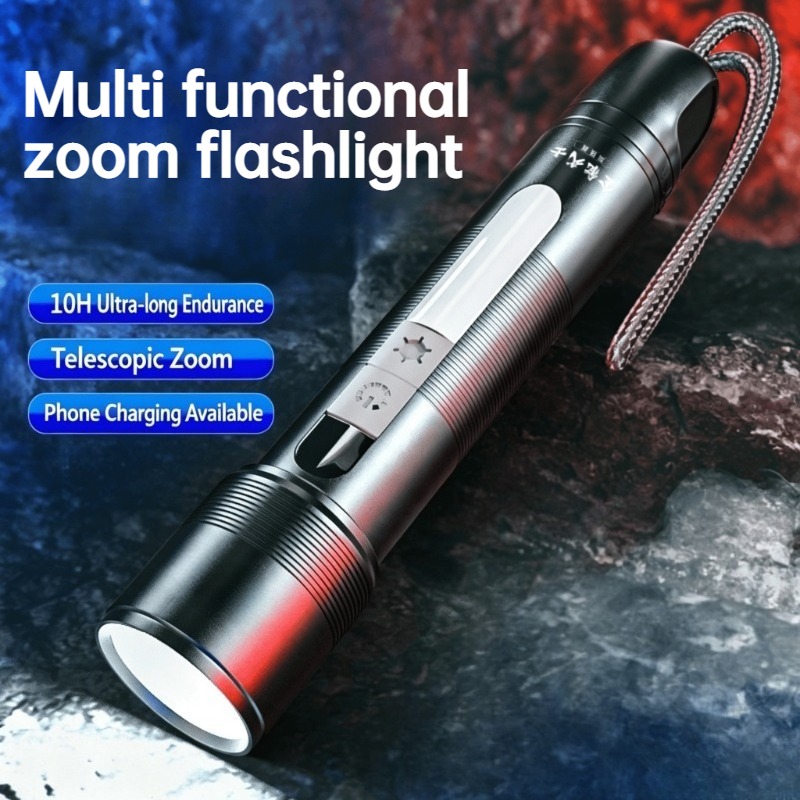 Outdoor Power Lights - مصباح يدوي LED متعدد الوظائف قابل