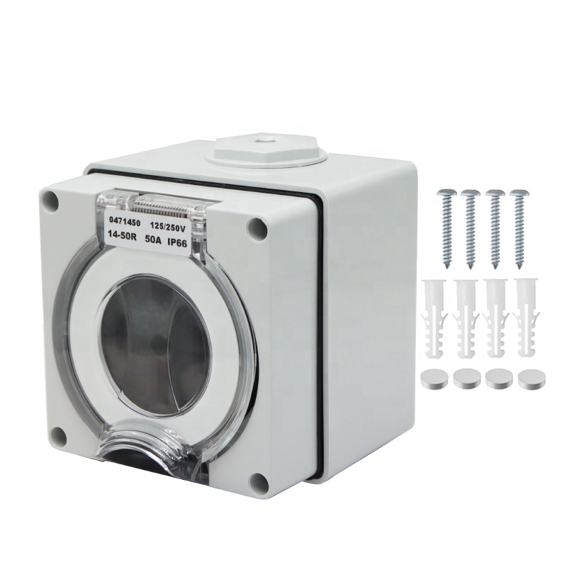 Outdoor Power Outlet - 50 أمبير مولد RV صندوق مداخل