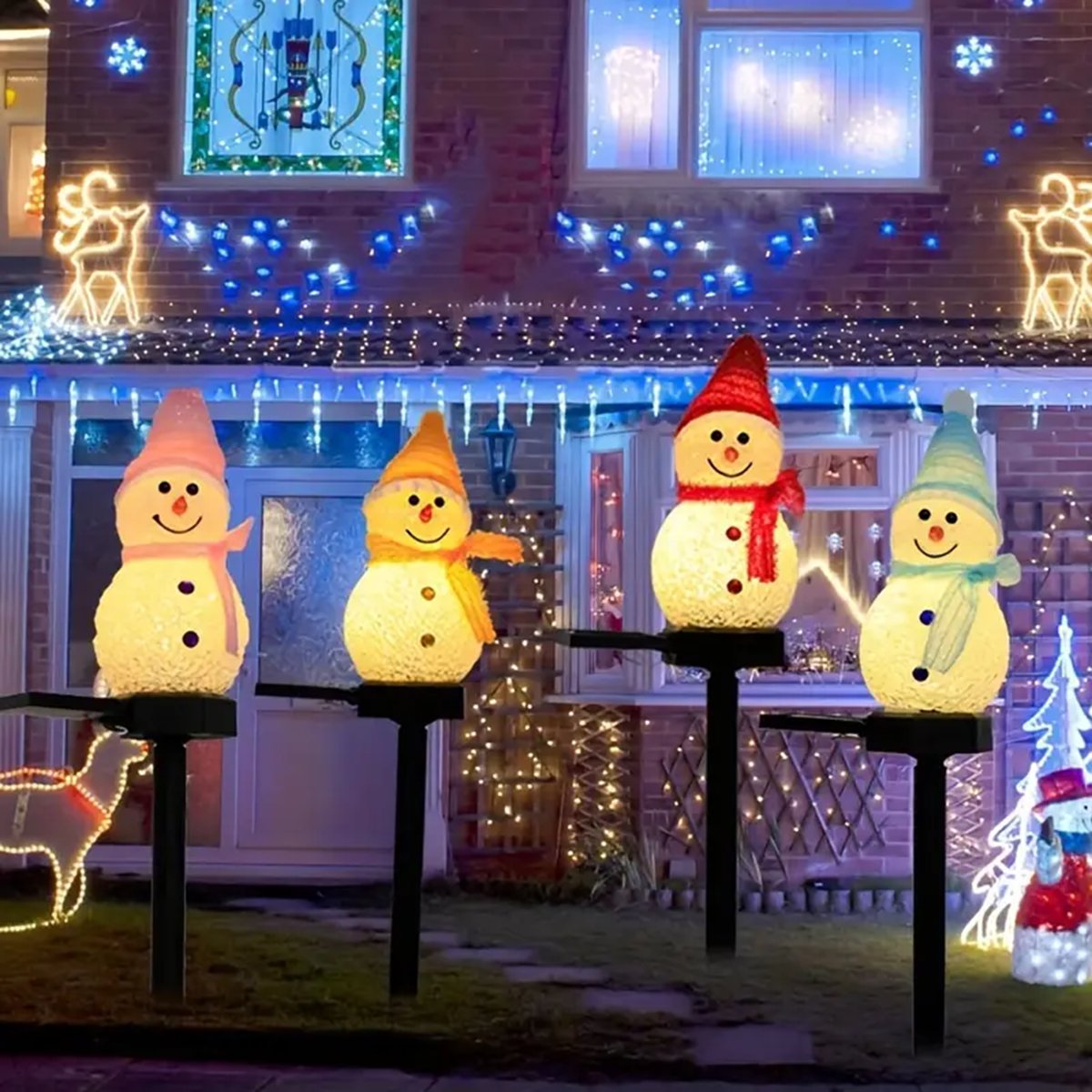 Outdoor Solar Power Xmas Lights - LED ثلج الشمسية مصباح حديقة في