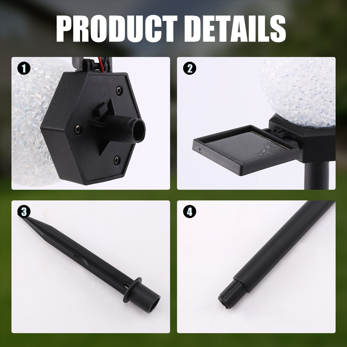 Outdoor Solar Power Xmas Lights - لا يهم - أضواء رجل الثلج
