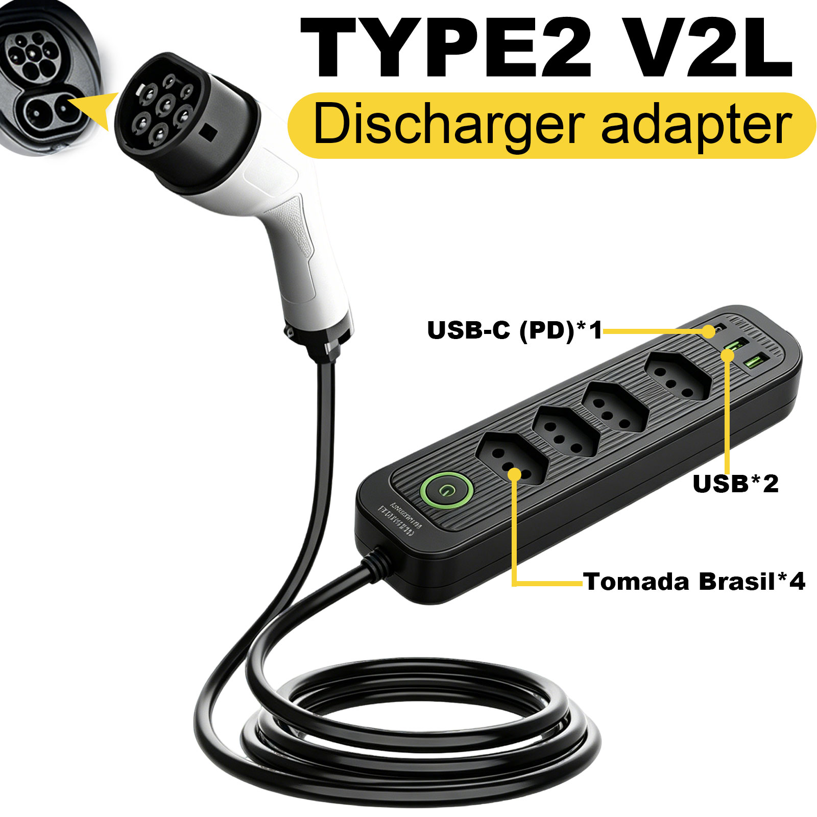 Outdoor Power Adapter - محول تفريغ طاقة من النوع 2