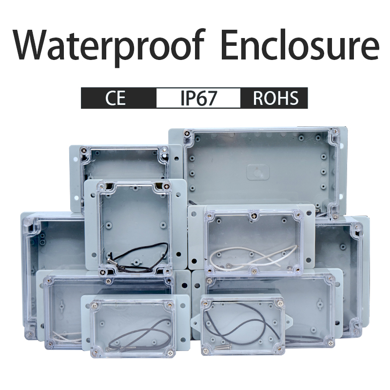Outdoor Power Board Box - IP67 صندوق شفاف من البلاستيك مقاوم