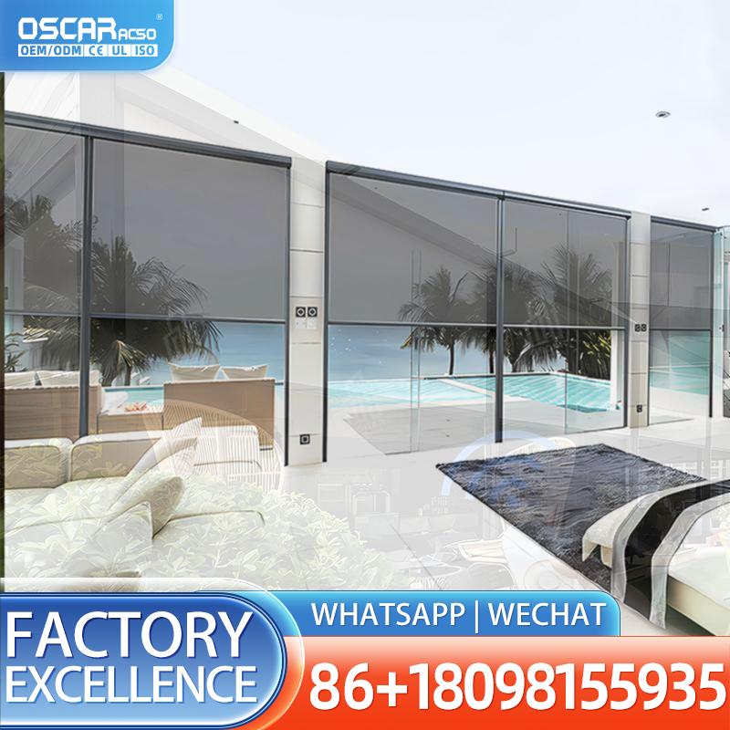Outdoor Power Blinds - ستائر عمودية كهربائية مقاومة للرياح من