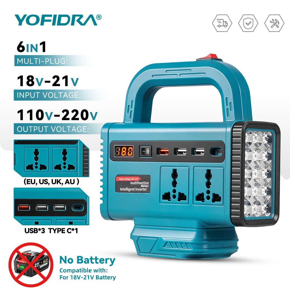 Outdoor Power Outlet - محول طاقة محمول YOFIDRA 220 فولت،