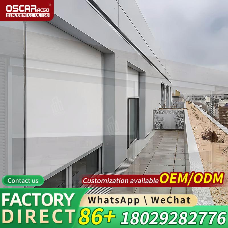 Outdoor Power Blinds - طقم تغطية الشرفة الخارجية المخصص باللون