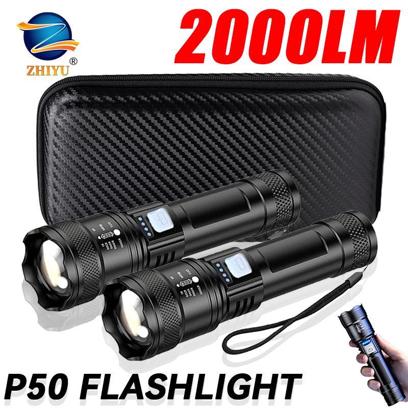 Outdoor Power Equipment - التكتيكية مصباح ليد جيب 2000LM USB