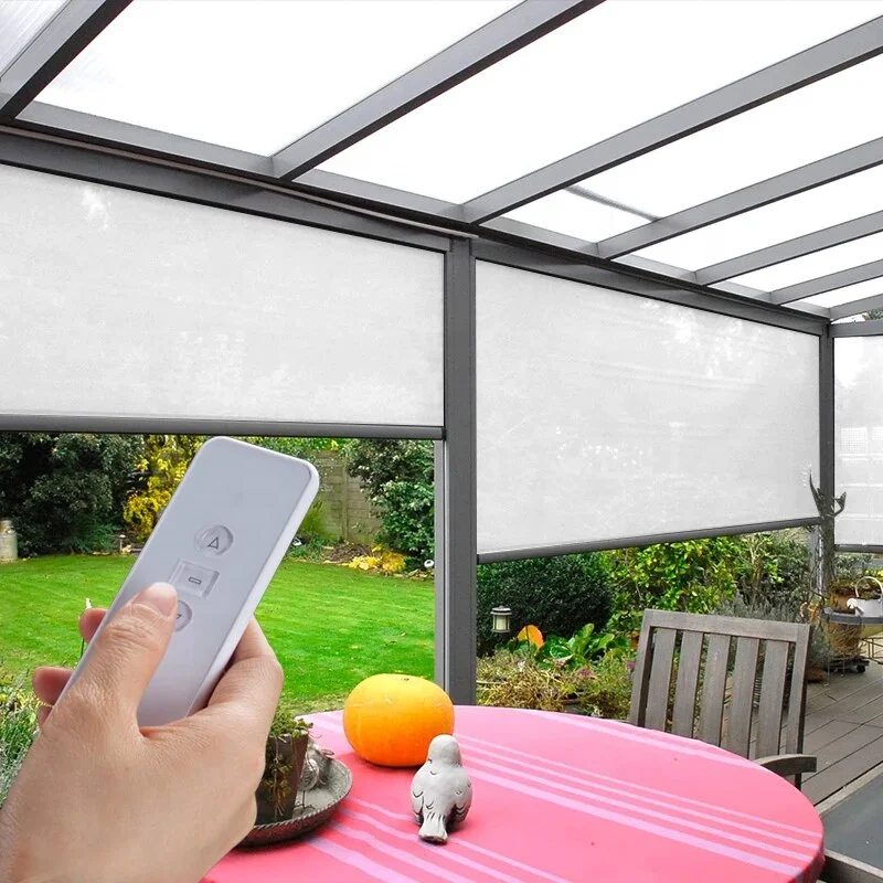 Outdoor Power Blinds - # حار الشمس الظل في الهواء