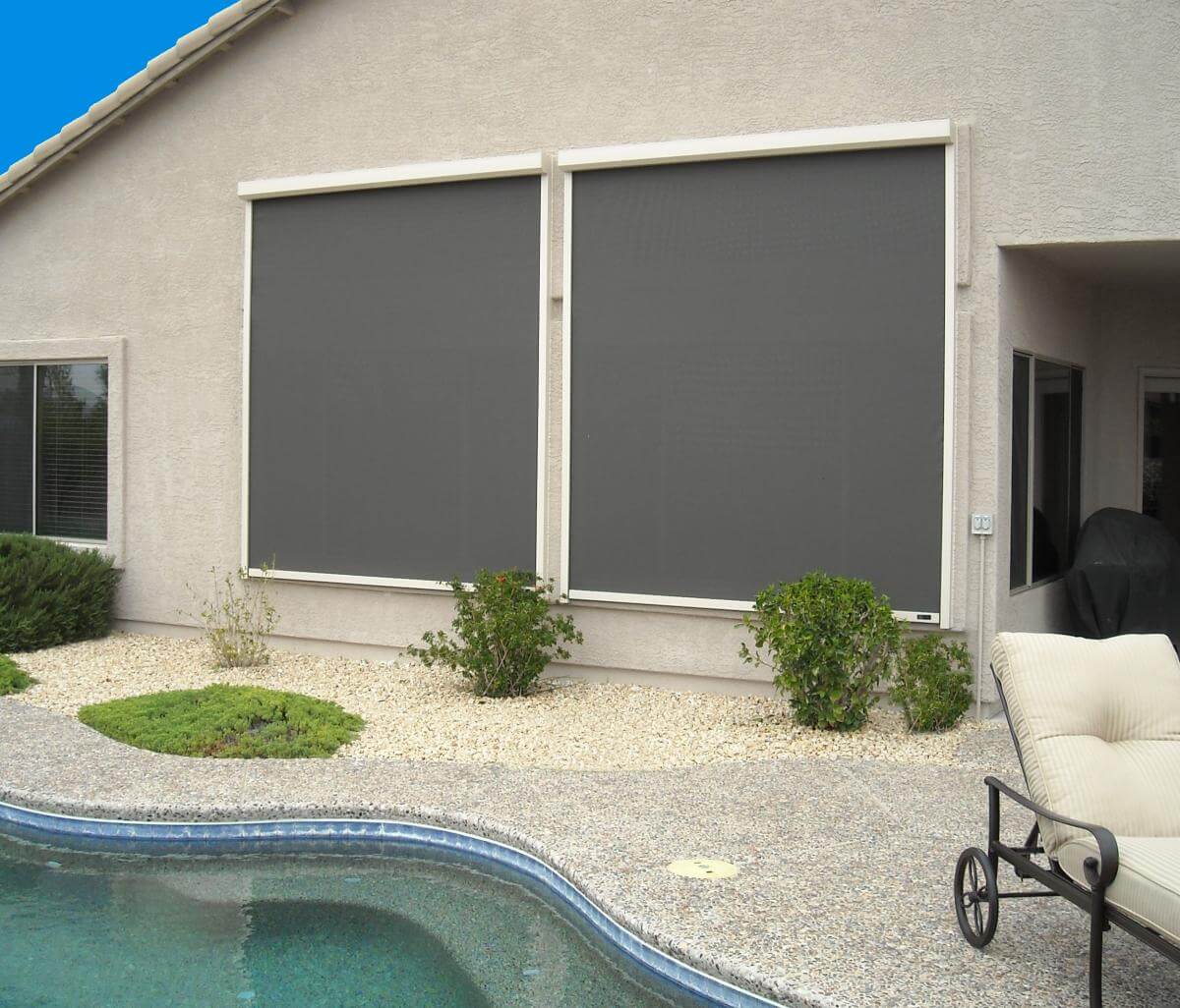 ستائر خارجية آلية مقاومة للماء - مراجعة Outdoor Power Blinds وسعره
