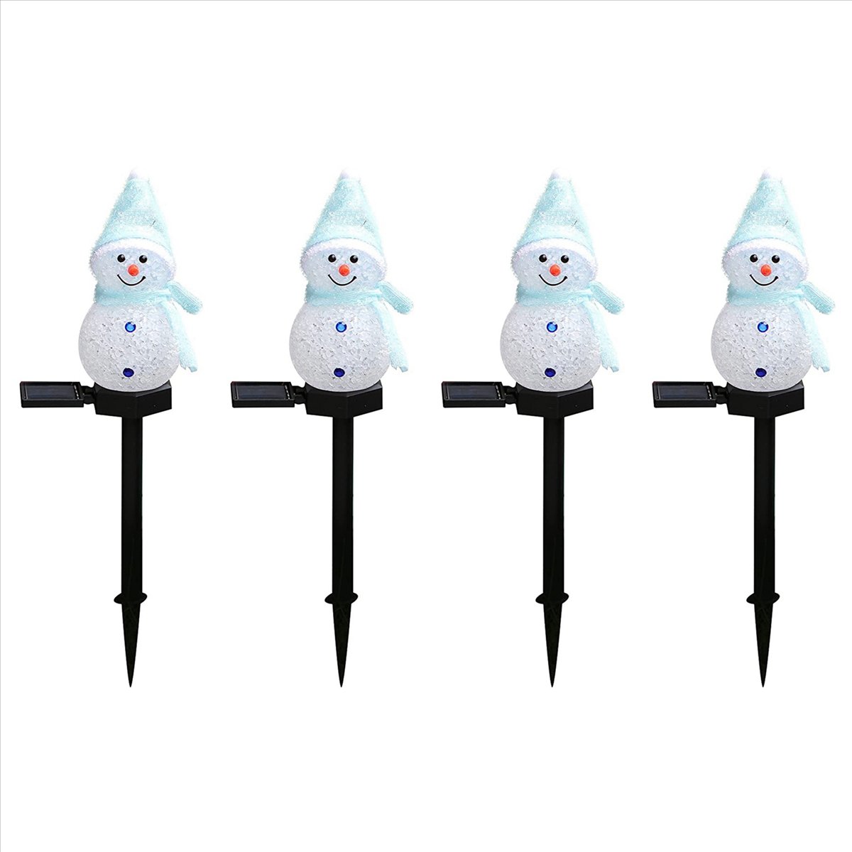 N84R 4X أضواء شمسية على شكل رج - مراجعة Outdoor Solar Power Xmas Lights وسعره