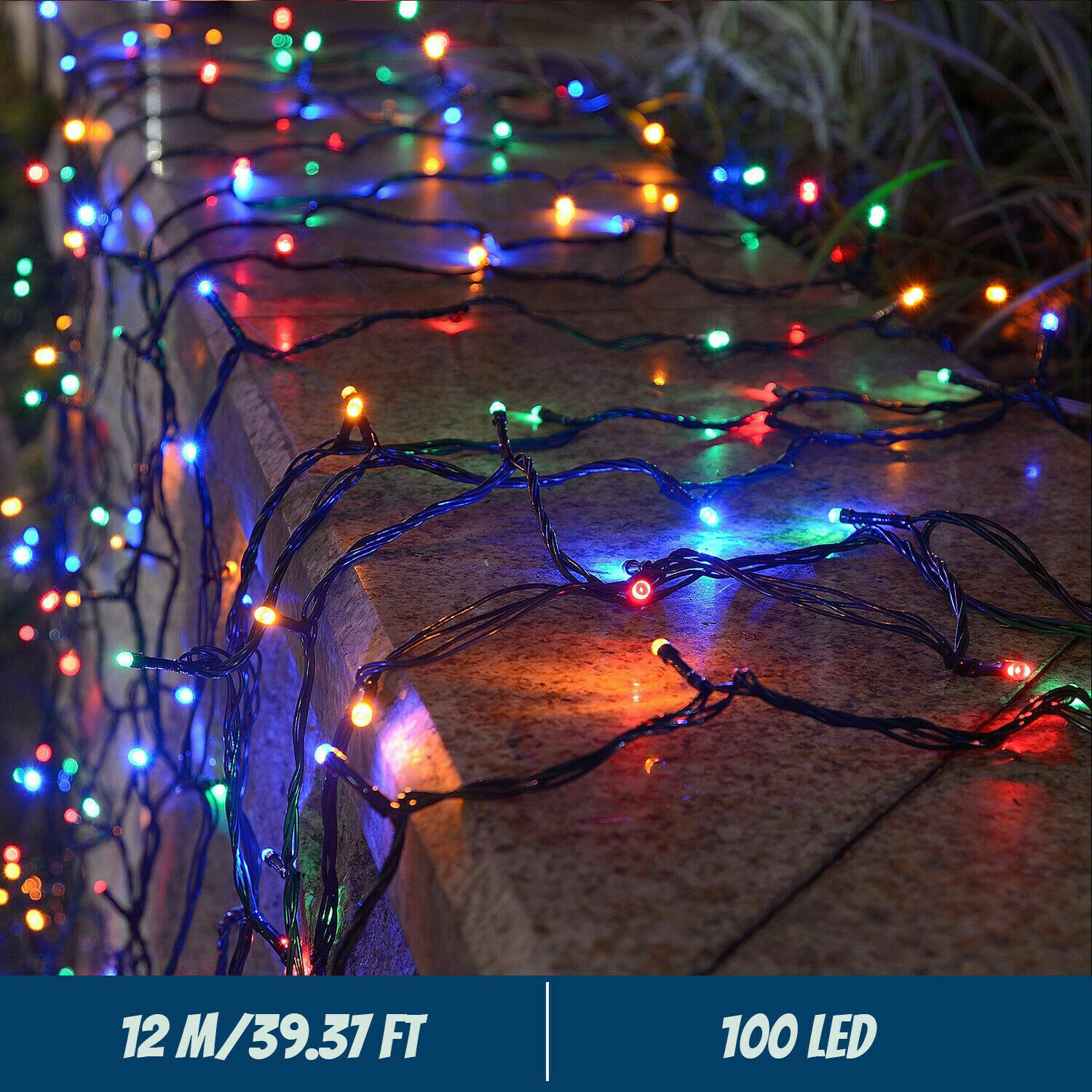 LED سلسلة أضواء الشمسية 300LED - مراجعة Outdoor Solar Power Xmas Lights وسعره