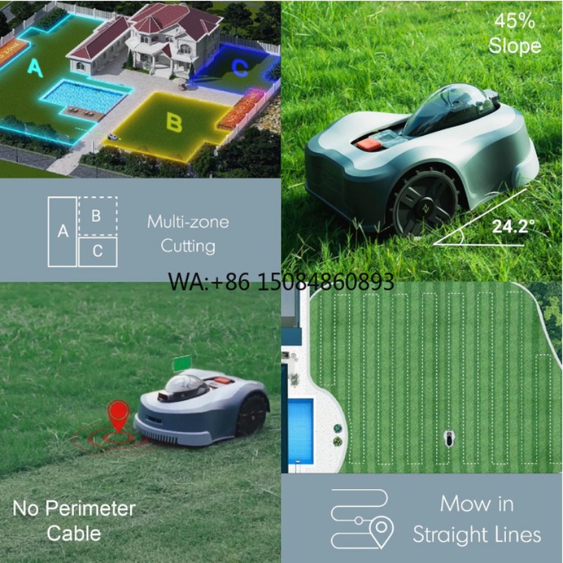 جزازة عشب روبوتية ذكية عالية ا - مراجعة Lawn Mower Battery وسعره