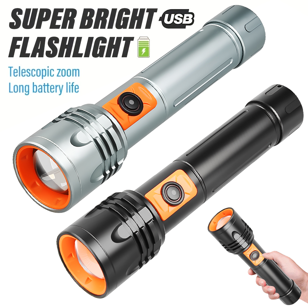 مصباح يدوي LED عالي الطاقة USB - مراجعة Outdoor Power Lights وسعره