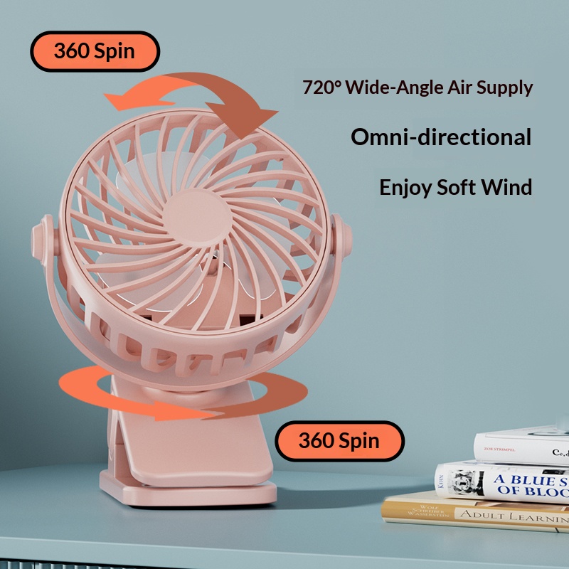 مروحة شخصية محمولة بمشبك، رأس  - مراجعة Outdoor Power With Timer وسعره