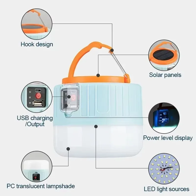 فانوس التخييم بالطاقة الشمسية  - مراجعة Outdoor Power Lights وسعره