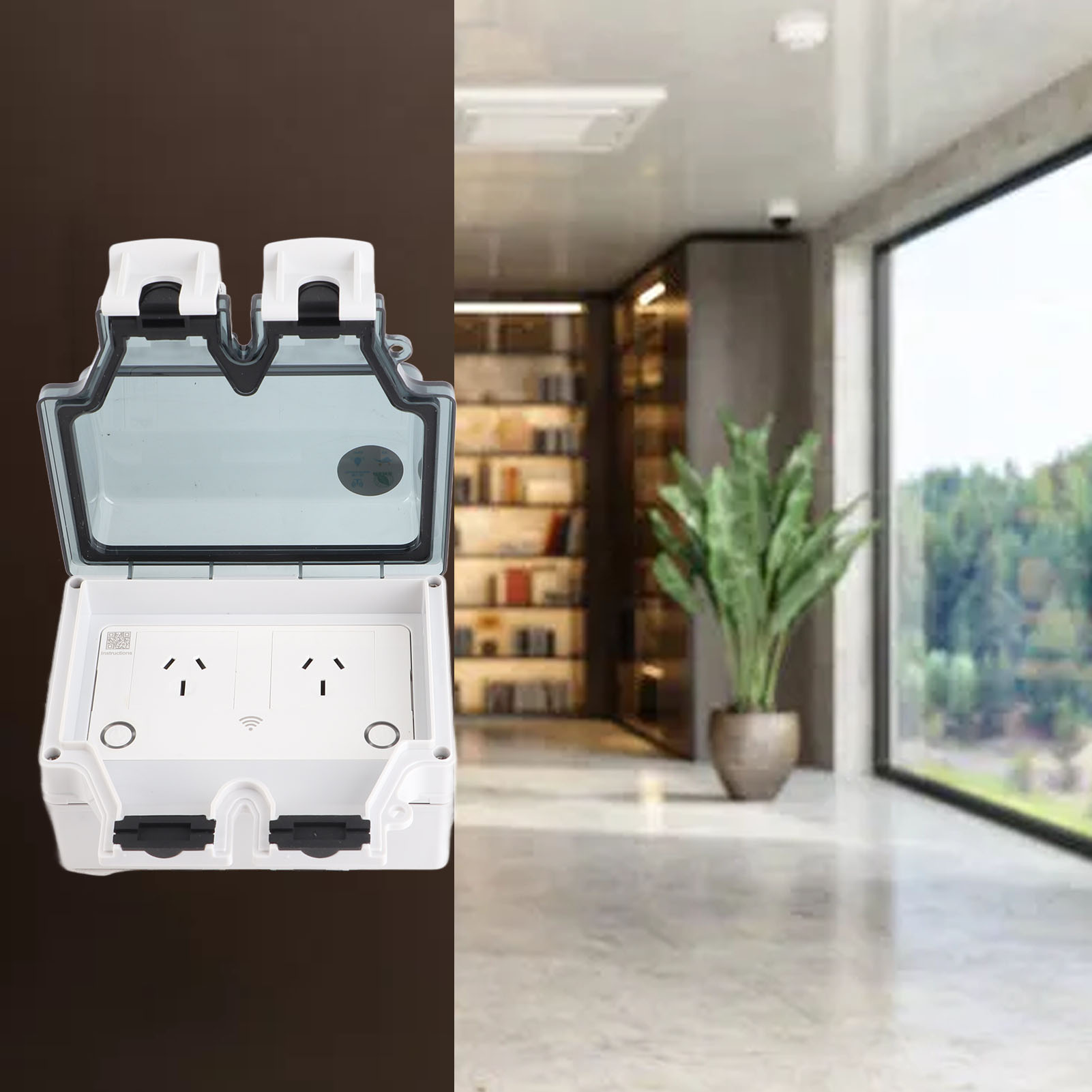 مقبس مقاوم للماء مقبس واي فاي  - مراجعة Outdoor Power Outlet وسعره