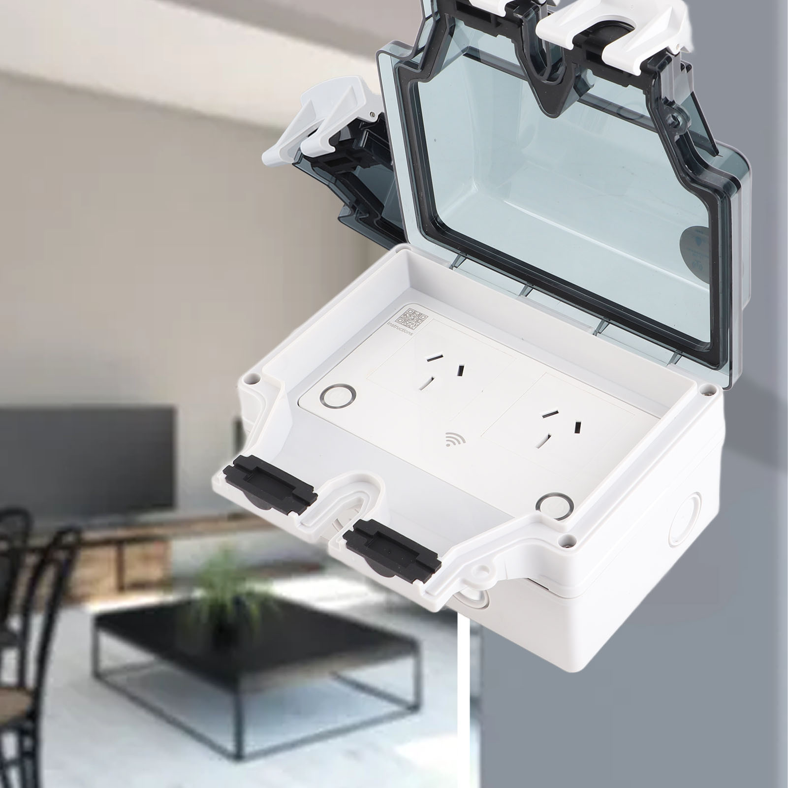 مقبس مقاوم للماء مقبس واي فاي  - مراجعة Outdoor Power Outlet وسعره