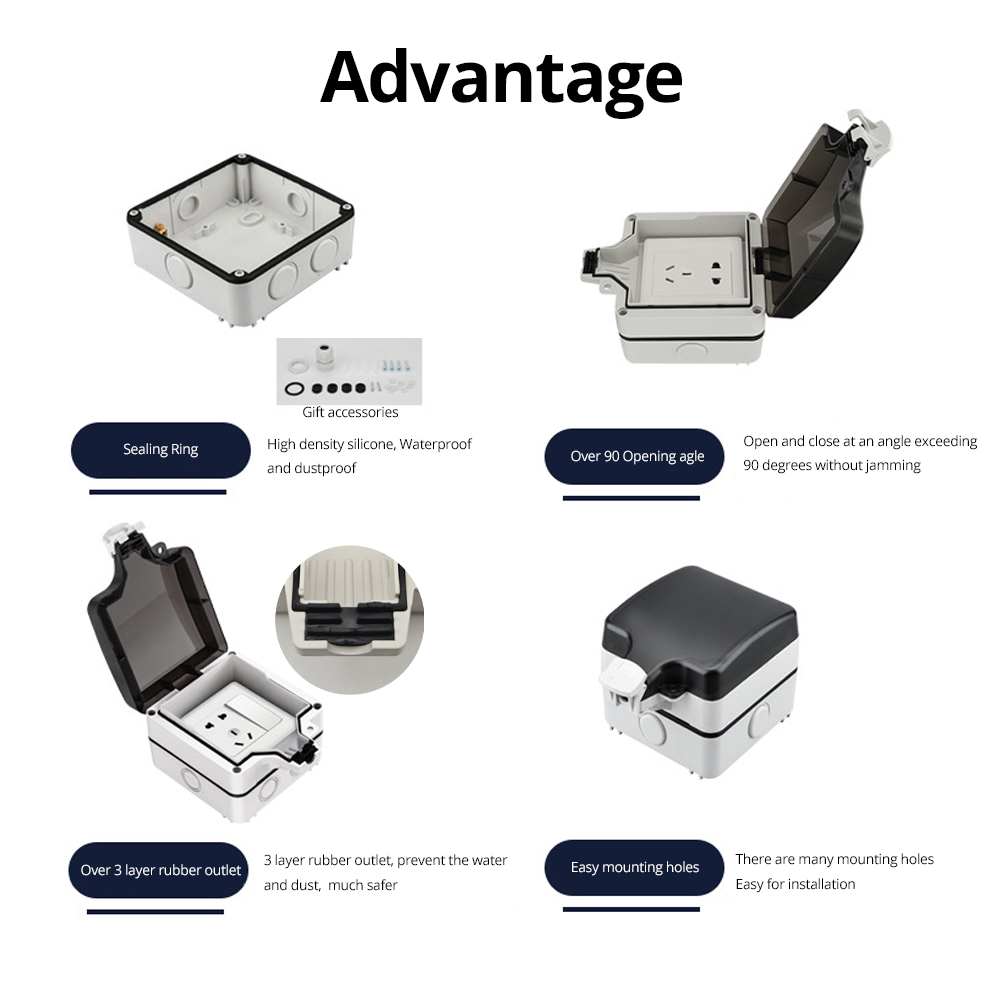 Wallpad IP66 صندوق خارجي مقاوم - مراجعة Outdoor Power Adapter وسعره