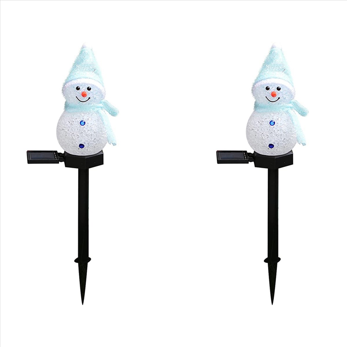 أضواء شمسية على شكل رجل الثلج  - مراجعة Outdoor Solar Power Xmas Lights وسعره