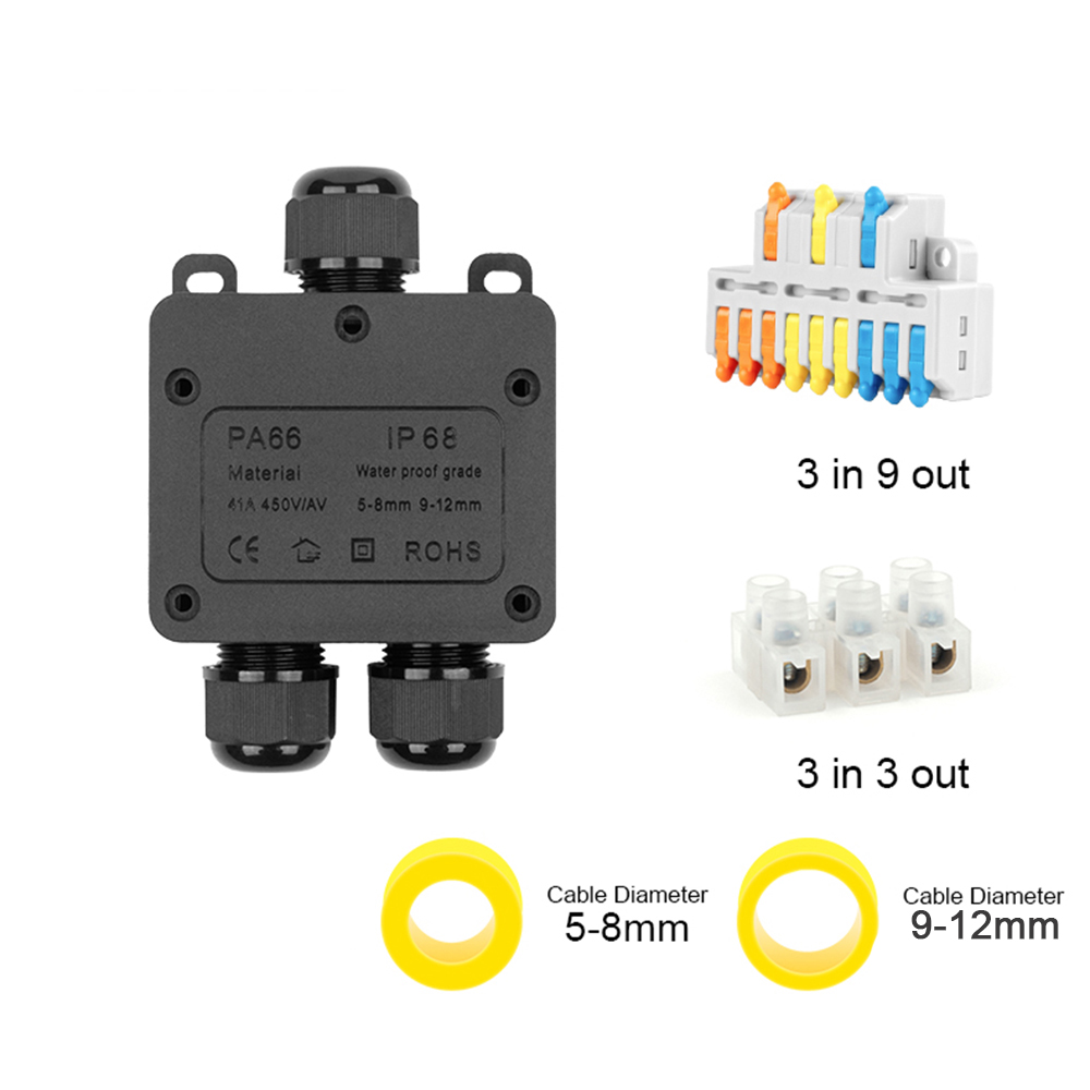 IP68 صندوق توصيل خارجي مقاوم ل - مراجعة Outdoor Power Board Box وسعره