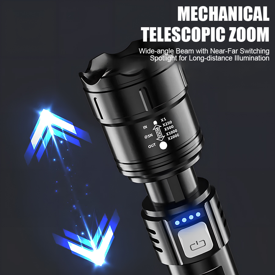مصباح يدوي LED عالي القوة P50  - مراجعة Outdoor Power Lights وسعره