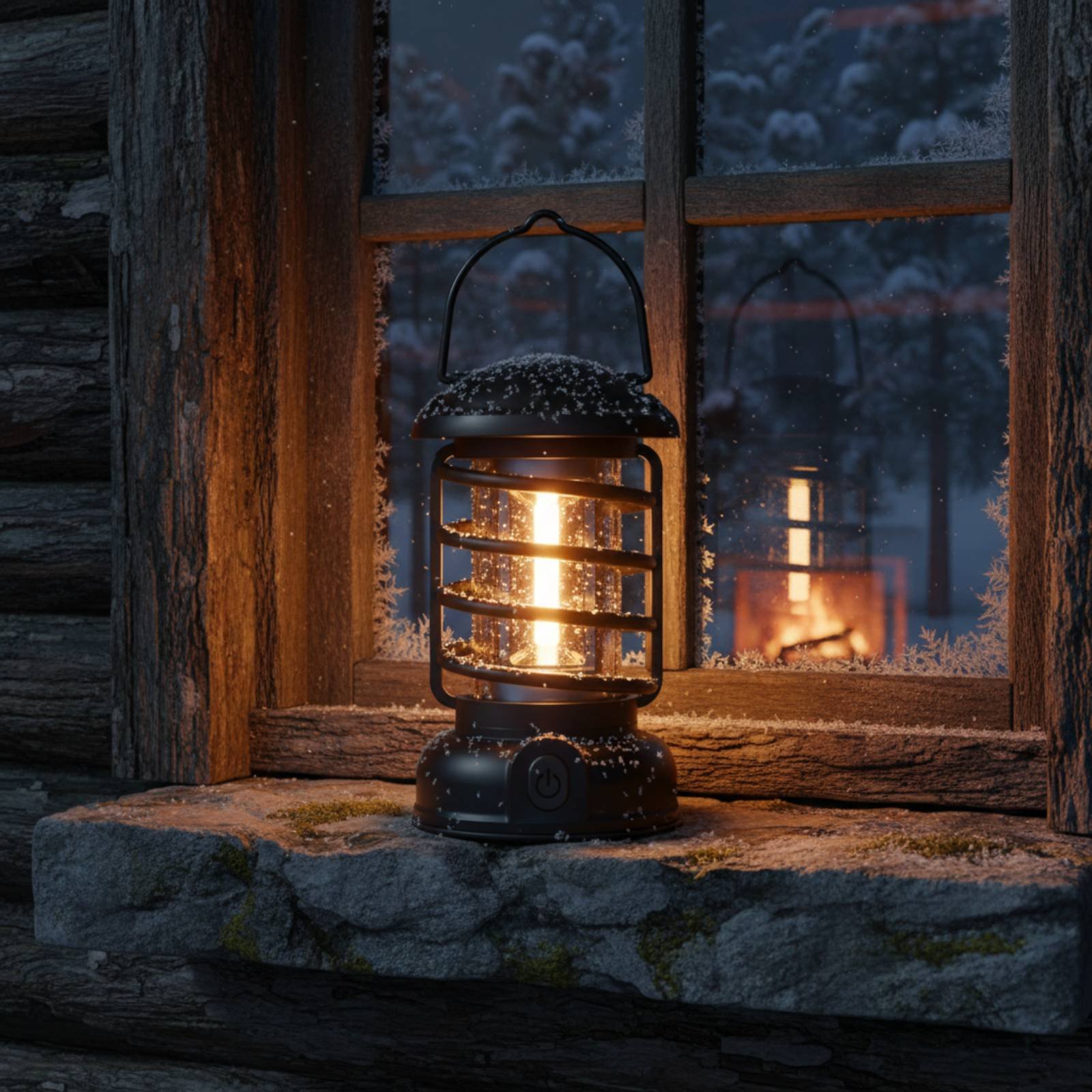 فانوس تخييم بتصميم عتيق مع مصد - مراجعة Outdoor Power Lights وسعره