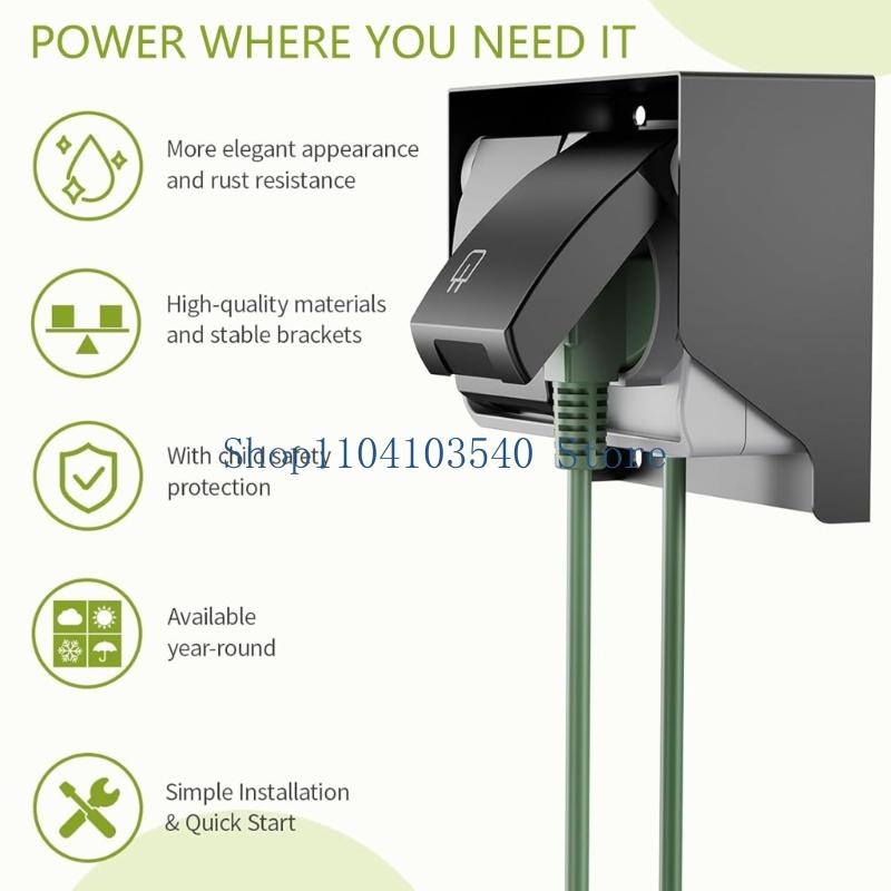 02DC Outlet Outlet Outlet Sock - مراجعة Outdoor Power Socket Cover وسعره