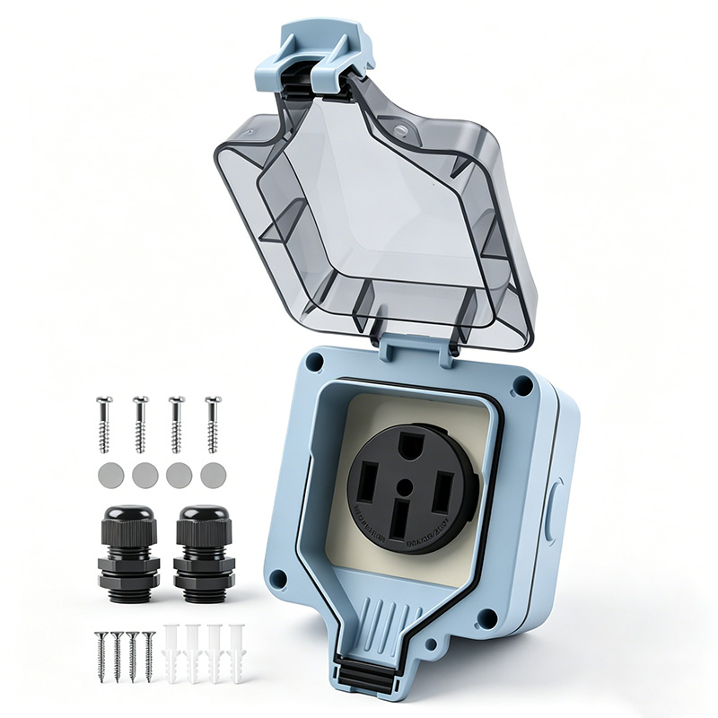 صندوق مأخذ كهربائي خارجي مقاوم - مراجعة Outdoor Power Socket Cover وسعره