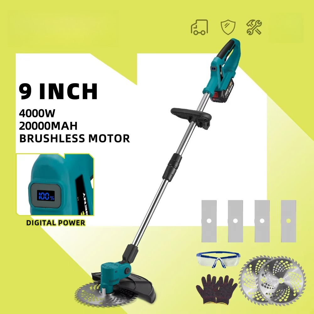 جزازة عشب كهربائية بقوة 4000 و - مراجعة Lawn Mower Battery وسعره