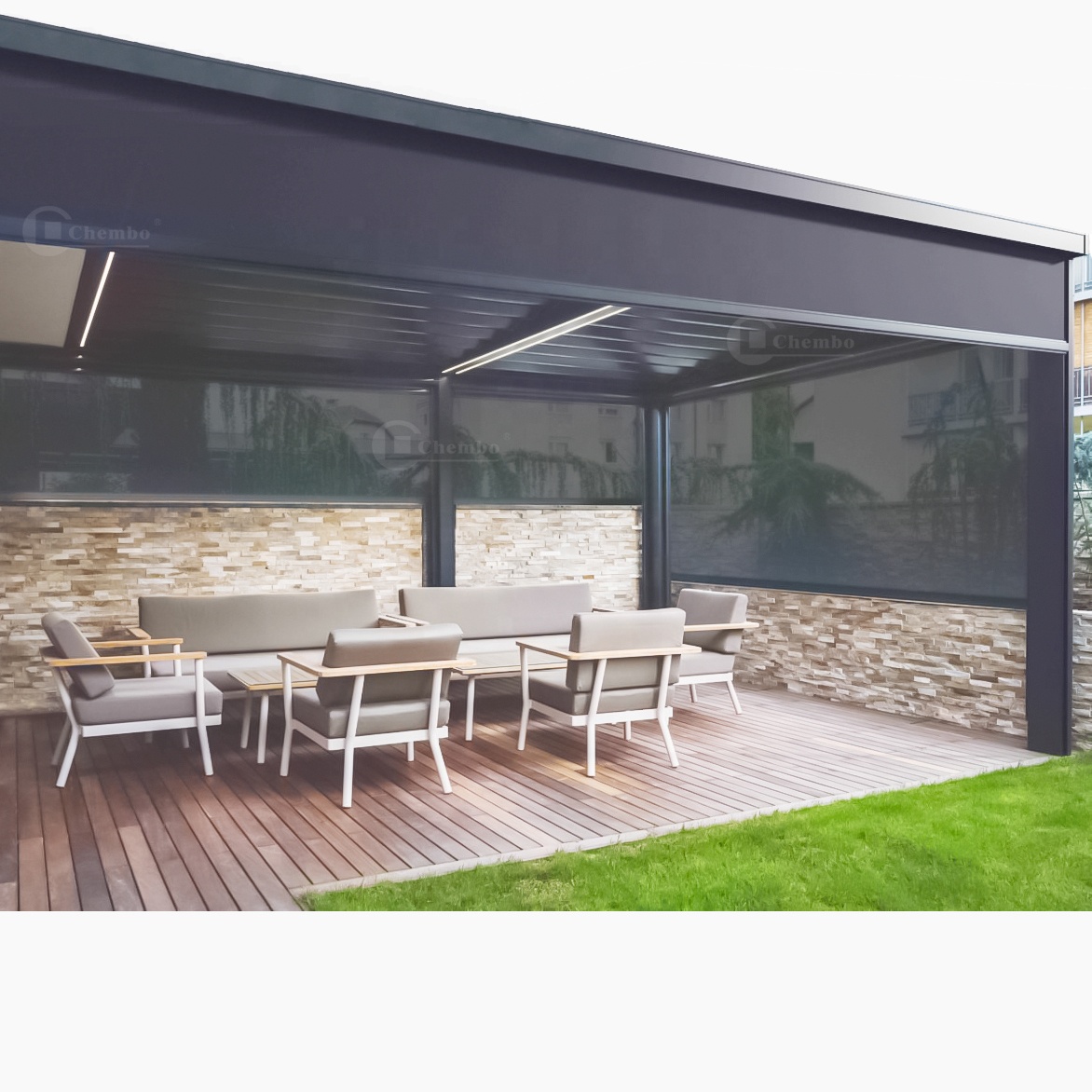 التحكم الذكي مقاوم للماء الستا - مراجعة Outdoor Power Blinds وسعره
