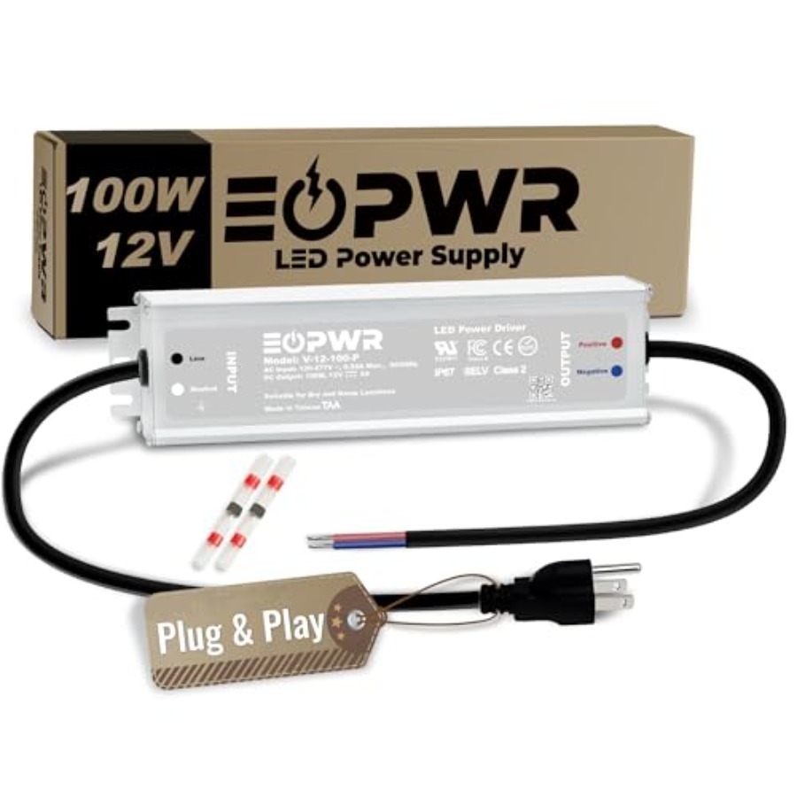 محول طاقة LED مقاوم للماء IP67 - مراجعة Outdoor Power Adapter وسعره