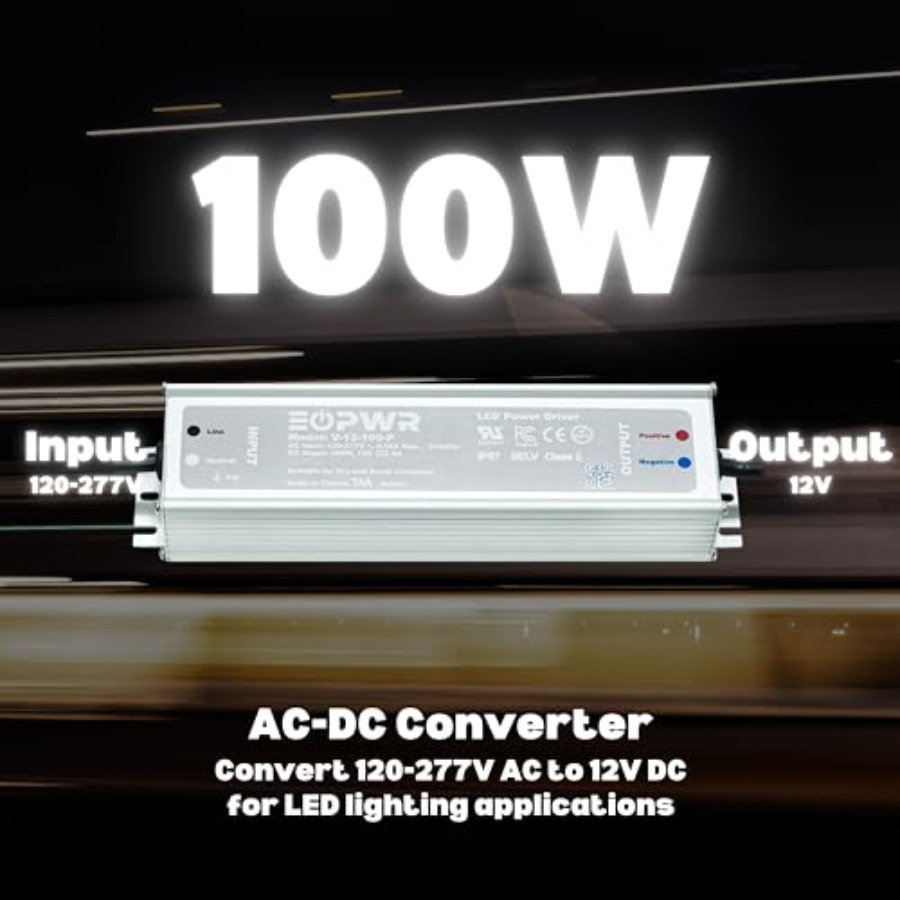 محول طاقة LED مقاوم للماء IP67 - مراجعة Outdoor Power Adapter وسعره