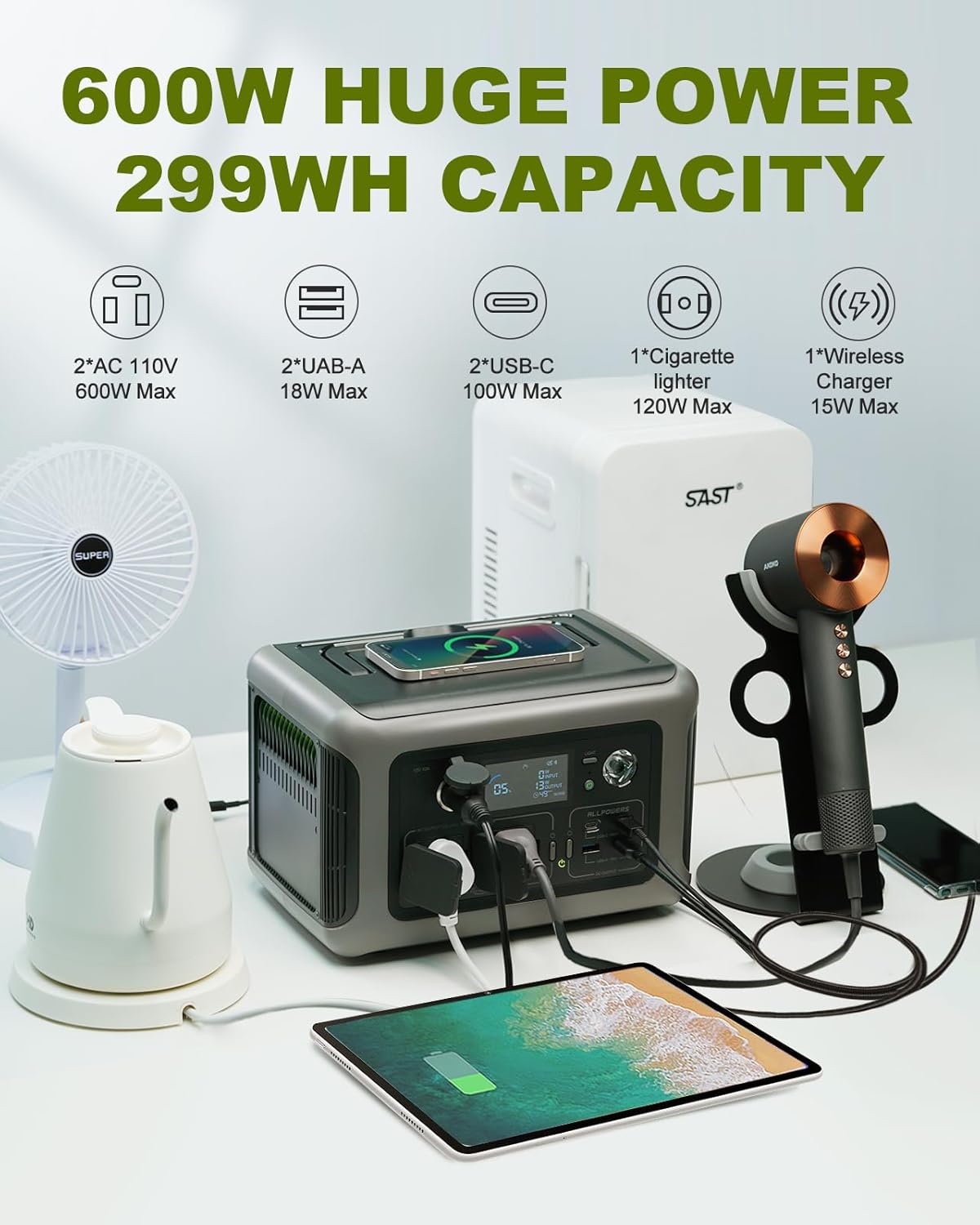 محطة طاقة محمولة من ALLPOWERS  - مراجعة Outdoor Power Outlet وسعره