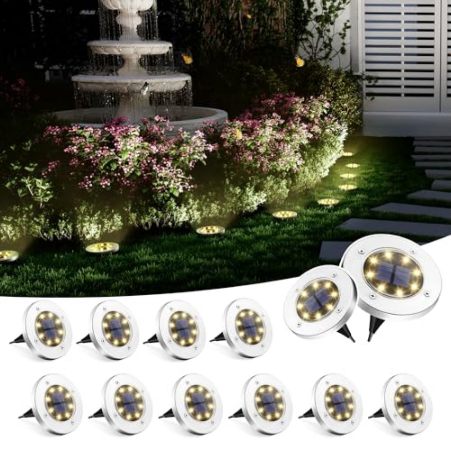 أضواء أرضية تعمل بالطاقة الشمس - مراجعة Outdoor Power Lights وسعره