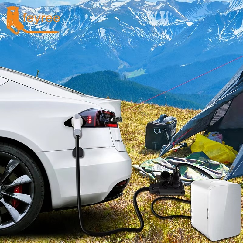 كابل تفريغ الطاقة Feyree V2L م - مراجعة Outdoor Power Adapter وسعره